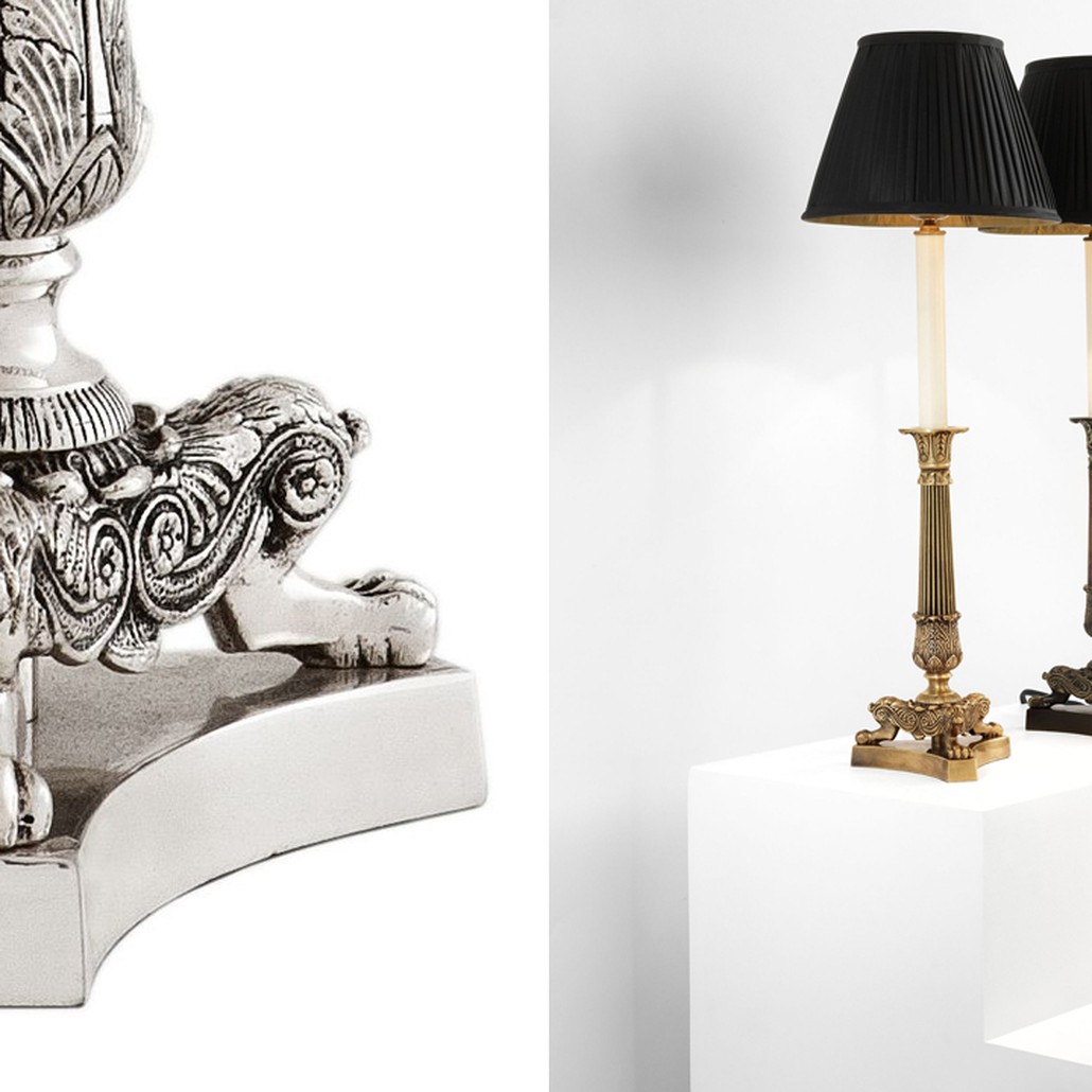 Настольная лампа Eichholtz Table Lamp Perignon Silver