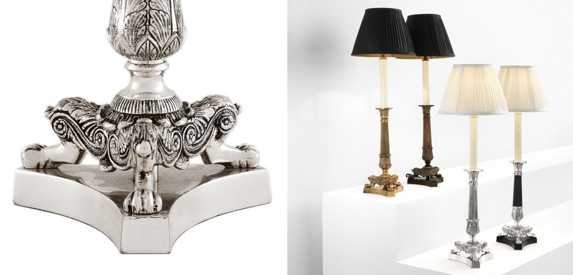 Настольная лампа Eichholtz Table Lamp Perignon Silver