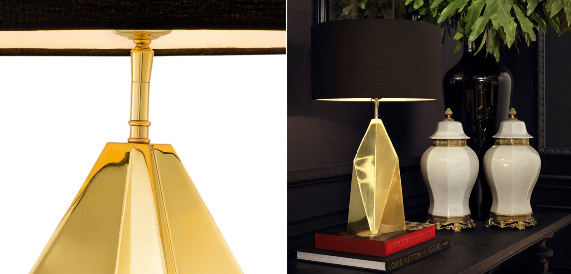 Настольная лампа Eichholtz Table Lamp Setai brass