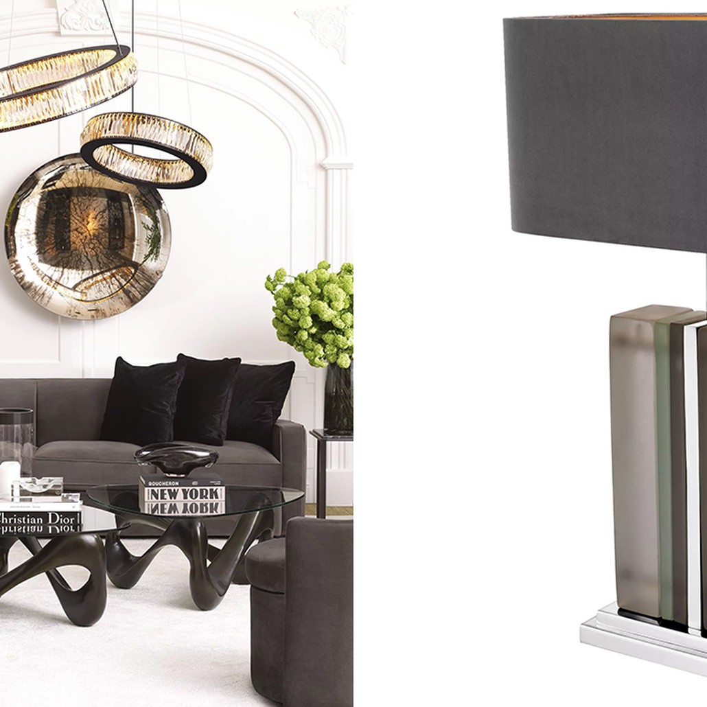 Настольная лампа Eichholtz Table Lamp Solana Nickel