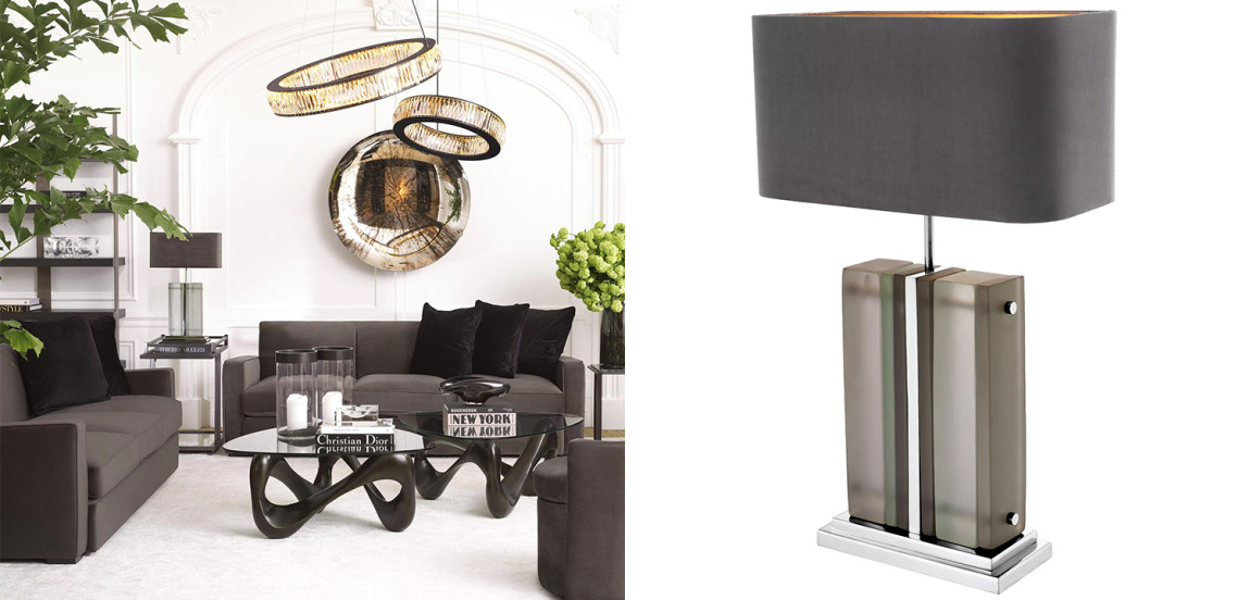 Настольная лампа Eichholtz Table Lamp Solana Nickel