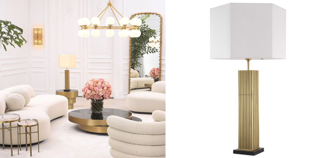 Настольная лампа Eichholtz Table Lamp Viggo Brass