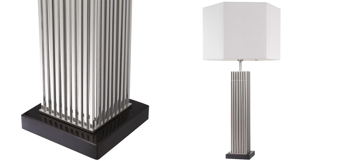 Настольная лампа Eichholtz Table Lamp Viggo Nickel