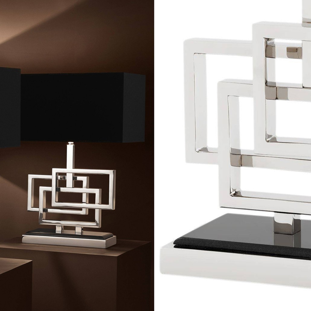Настольная лампа Eichholtz Table Lamp Windolf Nickel