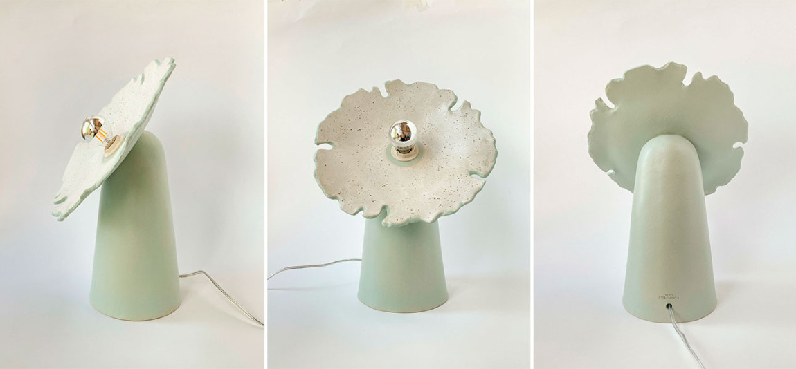 Настольная лампа FLOW medium (мятный)