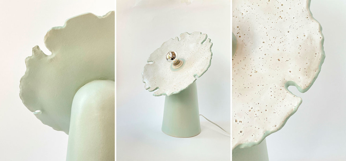 Настольная лампа FLOW medium (мятный)