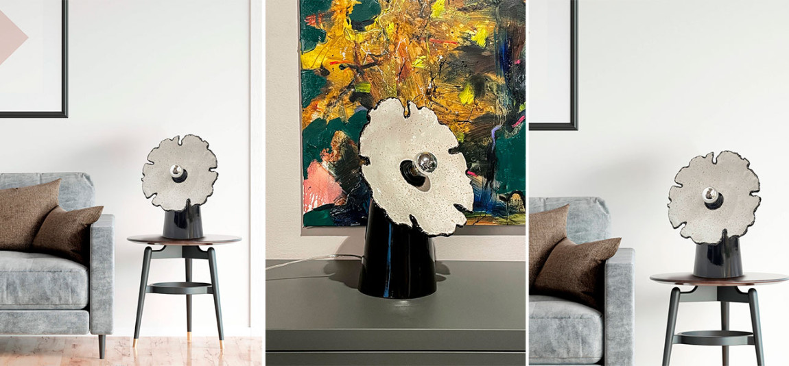 Настольная лампа FLOW medium (чёрный)