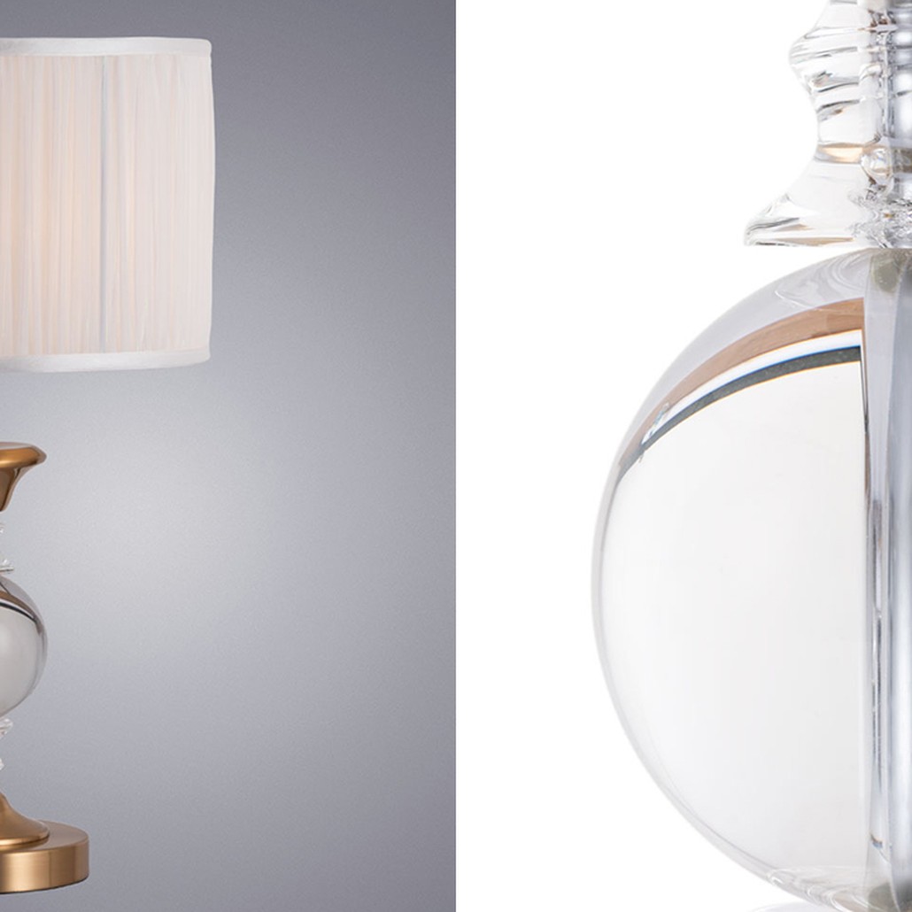 Настольная лампа Fluid glass lamp