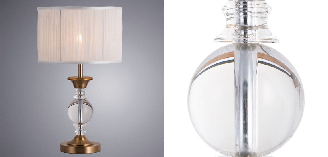 Настольная лампа Fluid glass lamp