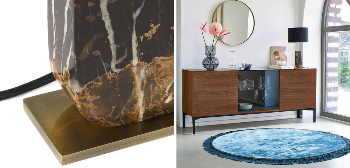 Настольная лампа Franca Marble Stand
