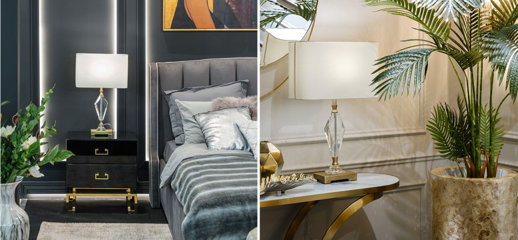 Настольная лампа Glass Diamond Decor