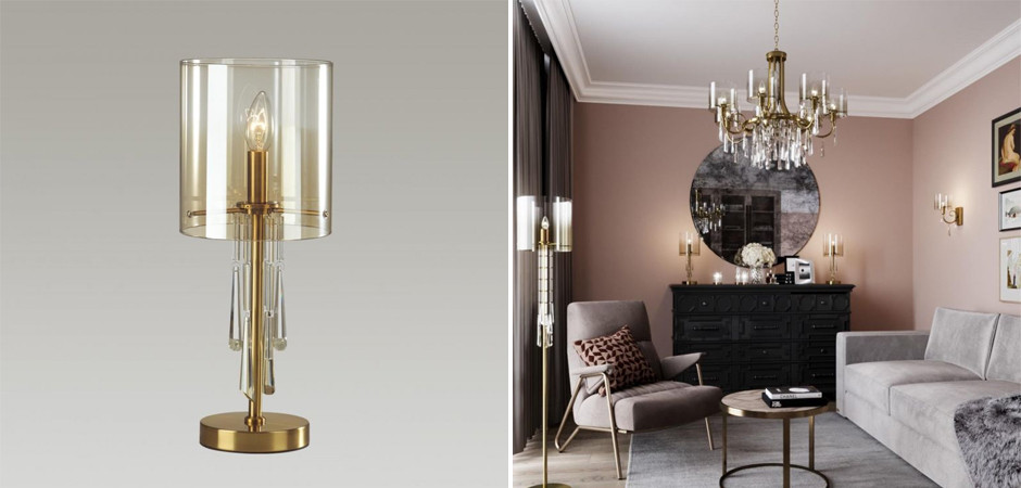 Настольная Лампа Glass World Bronze