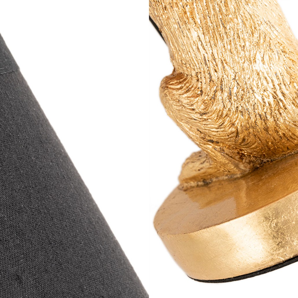 Настольная лампа Gold Mouse holding a black lamp