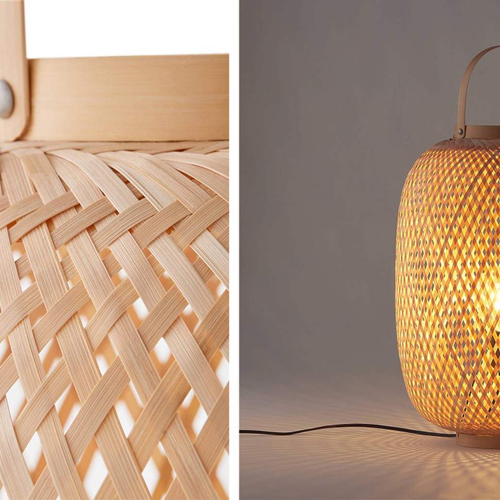 Настольная лампа Lantern Wicker Table lamp