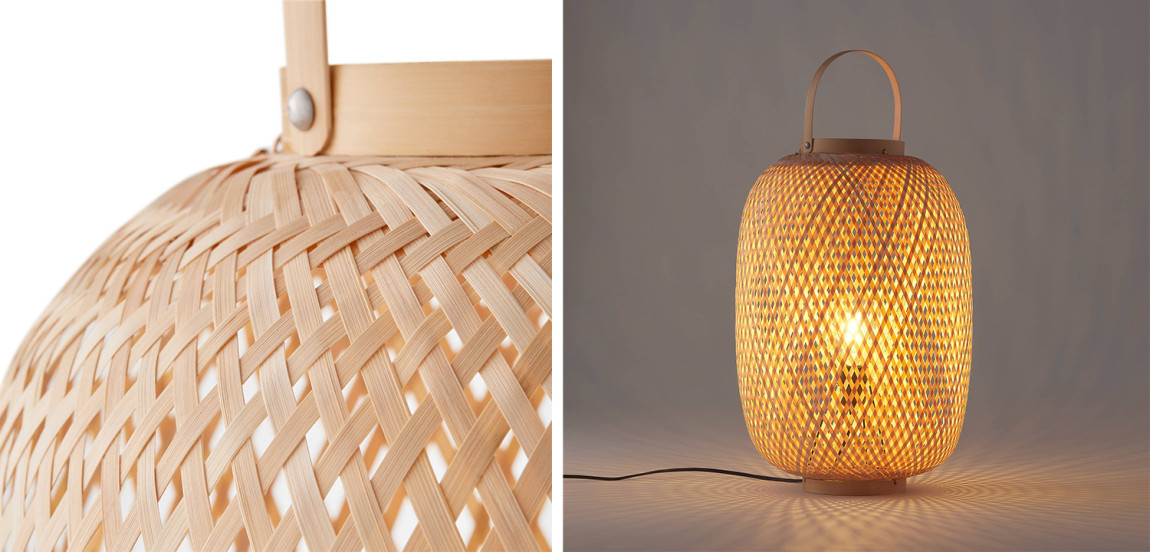 Настольная лампа Lantern Wicker Table lamp