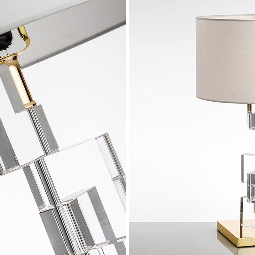 Настольная лампа Leuan Glass Cubes Lampshade Table Lamp