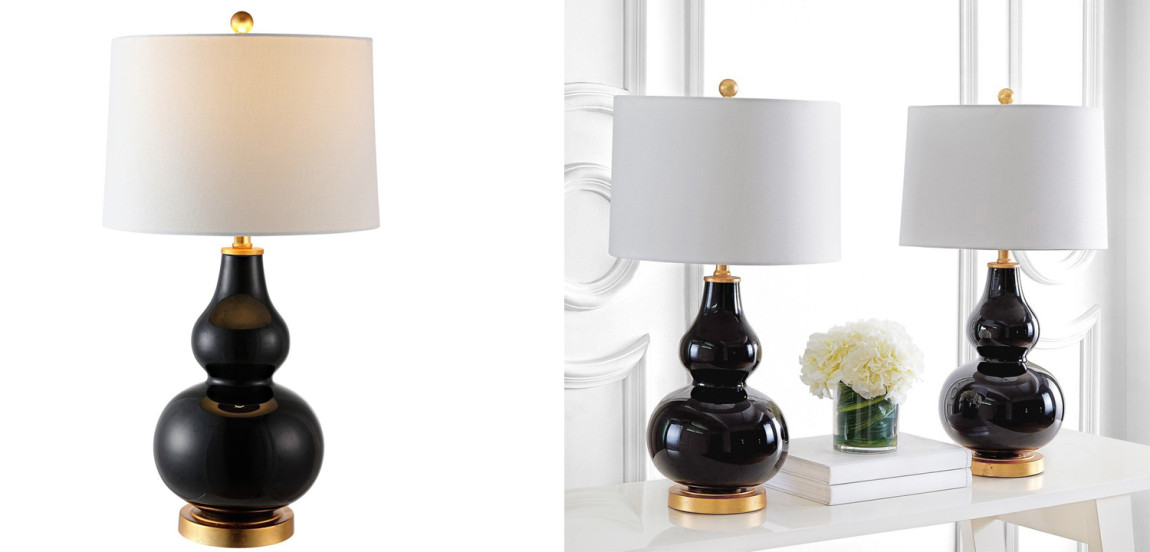 Настольная лампа Loraine Black Table lamp