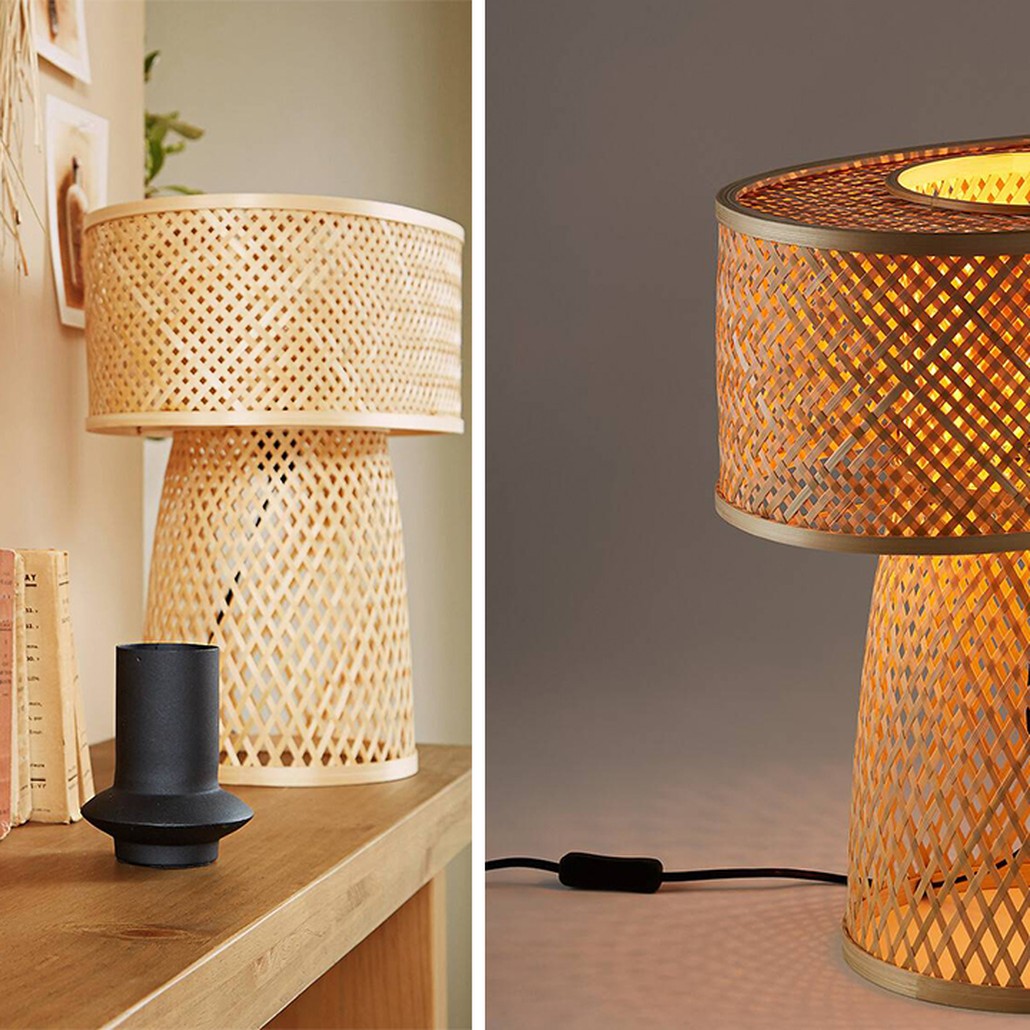 Настольная лампа Maren Wicker Table lamp