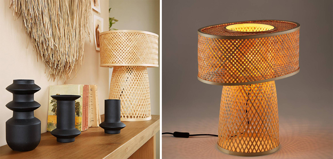 Настольная лампа Maren Wicker Table lamp
