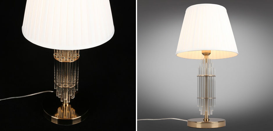 Настольная Лампа Nembus Gold с Абажуром