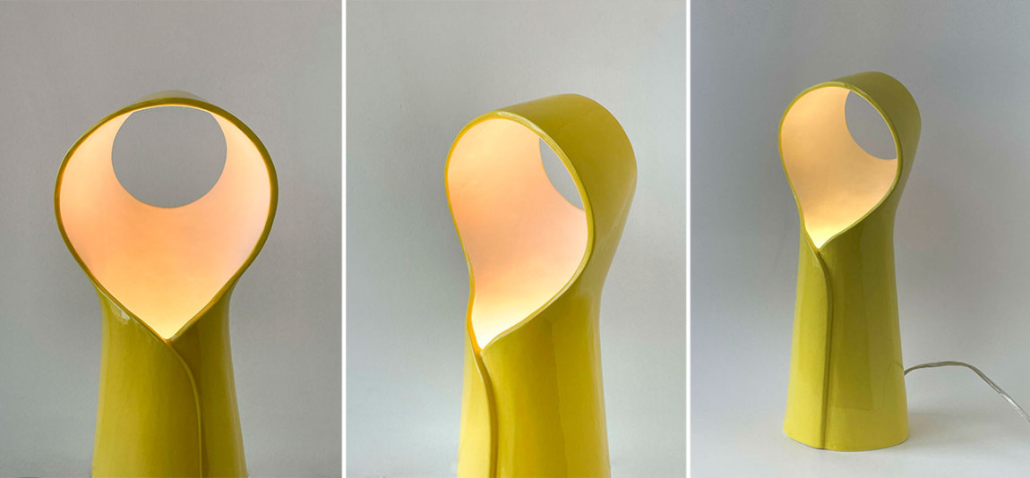 Настольная лампа NUN жёлтая