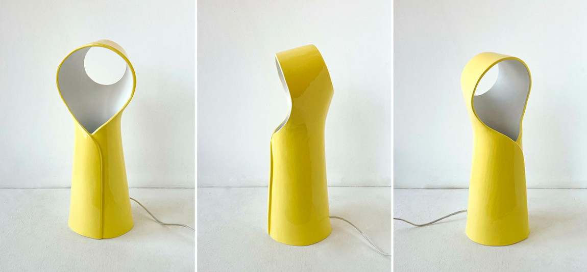 Настольная лампа NUN жёлтая