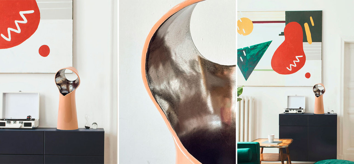 Настольная лампа NUN лососёвая