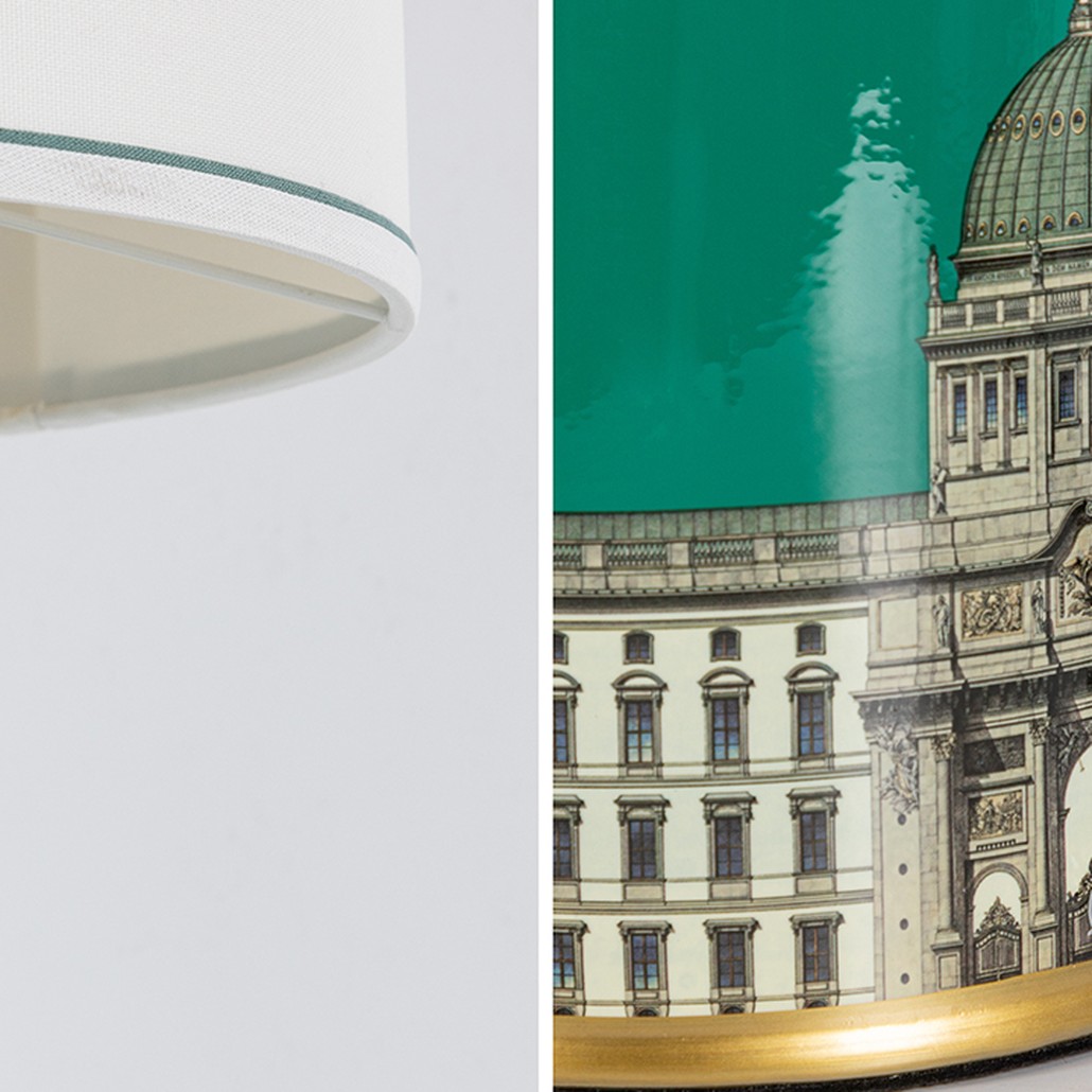 Настольная лампа Old Town Green Lampshade