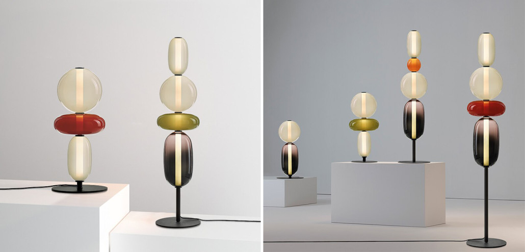 Настольная лампа PEBBLES B Bomma Красный