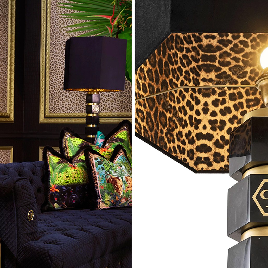 Настольная лампа Philipp Plein Table Lamp Hexagon Черная