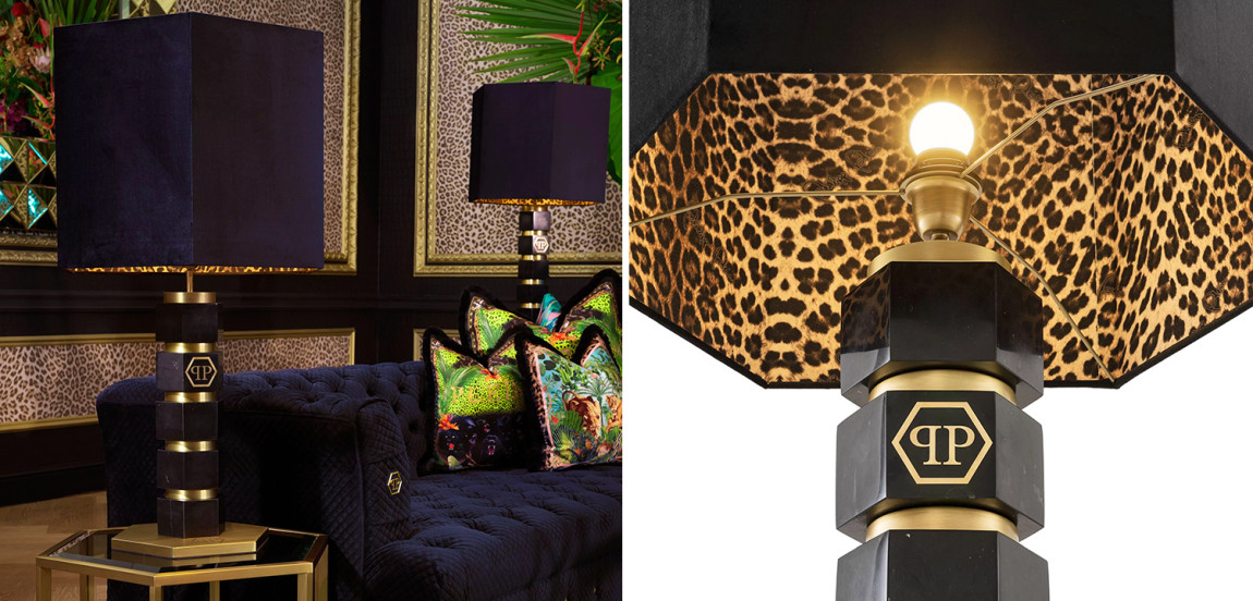 Настольная лампа Philipp Plein Table Lamp Hexagon Черная