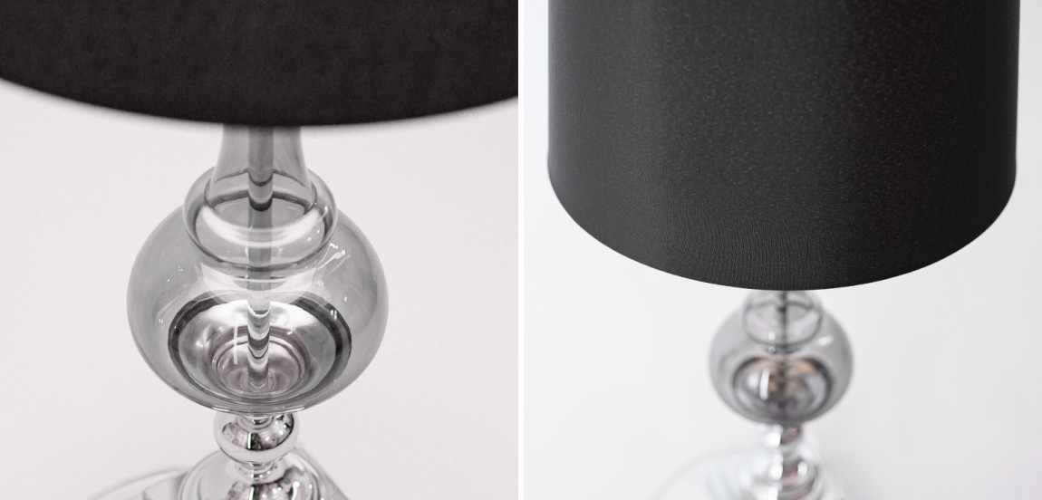 Настольная лампа Renard Table Lamp Black с абажуром