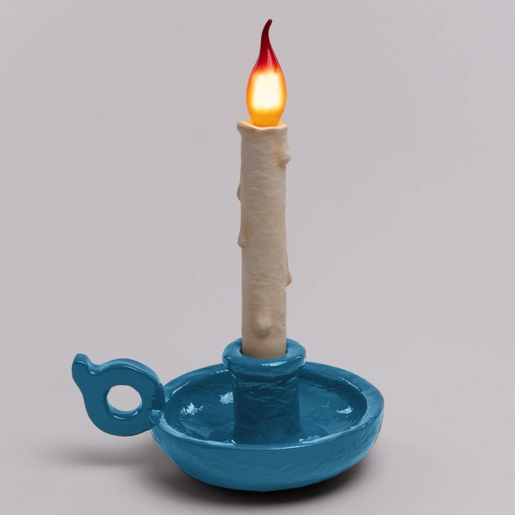 Настольная лампа Seletti Bugia light blue