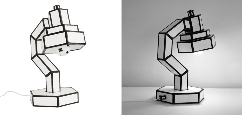 Настольная лампа Seletti Cut & Paste