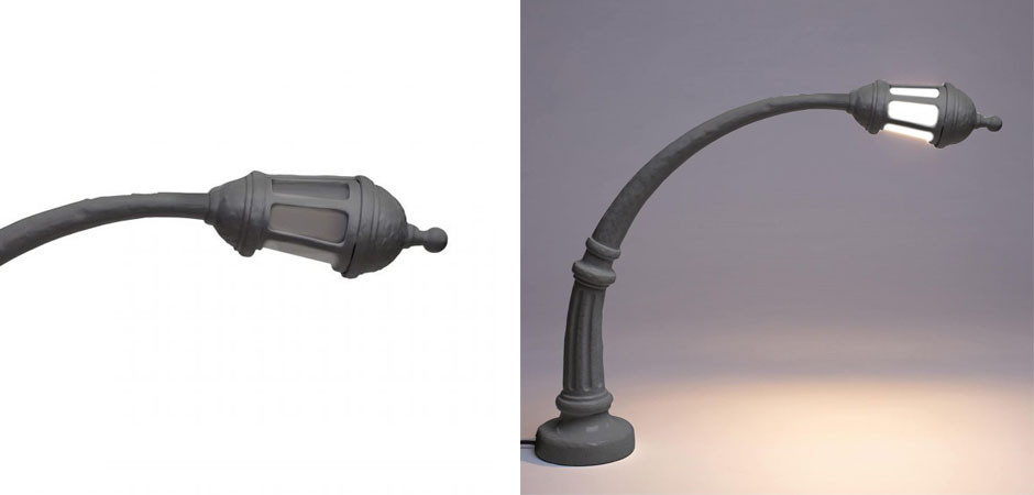 Настольная лампа Seletti Street Lamp Grey