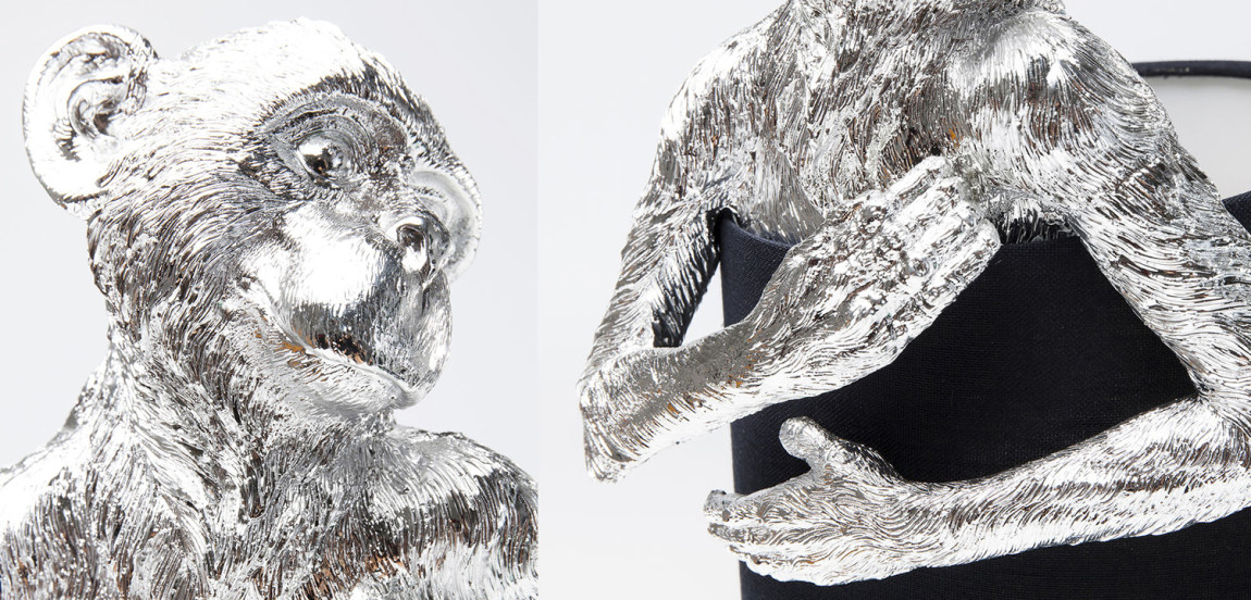 Настольная лампа Silver Monkey Hugging Lampshade
