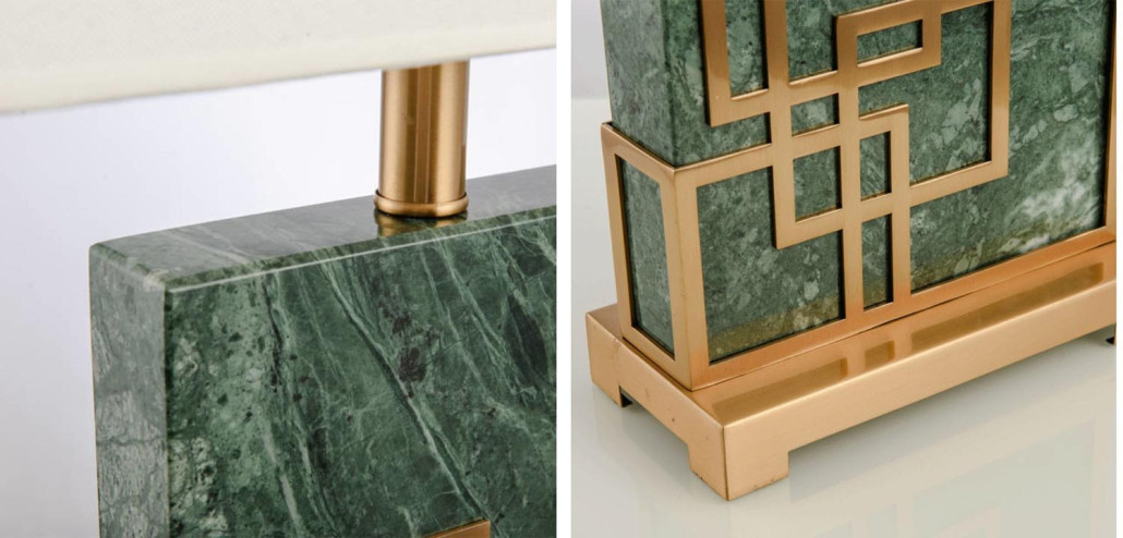 Настольная лампа Table Lamp marble green