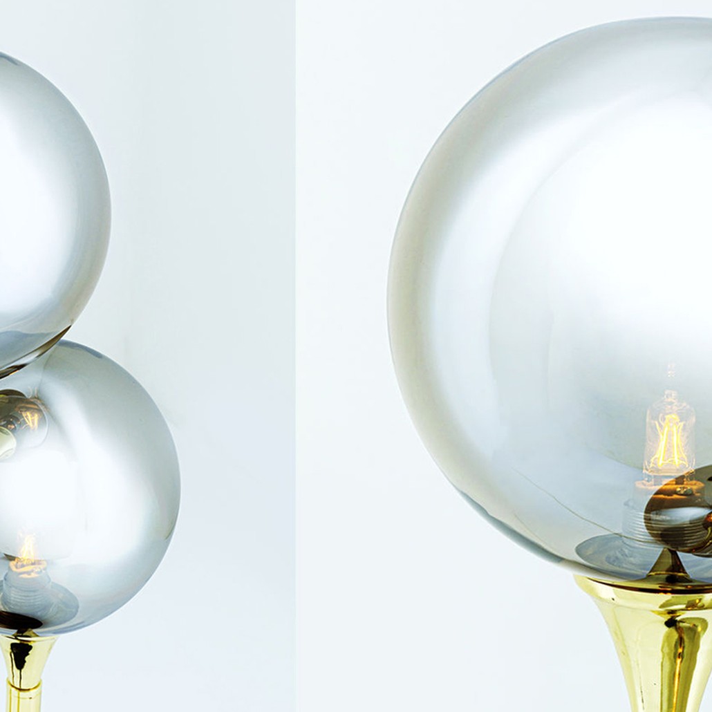 Настольная лампа Three Gray Transparent Balls