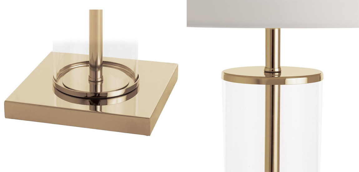 Настольная лампа Ticiana Glass Tube Table lamp gold