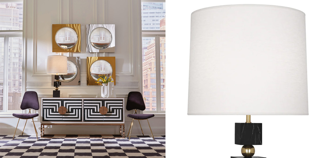 Настольная лампа Totem Table Lamp Black Marble