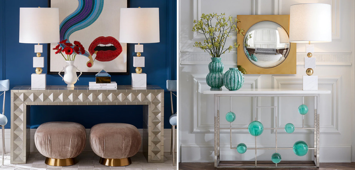 Настольная лампа Totem Table Lamp in White Marble