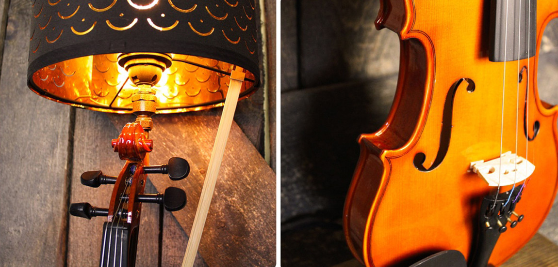 Настольная лампа Violin brown