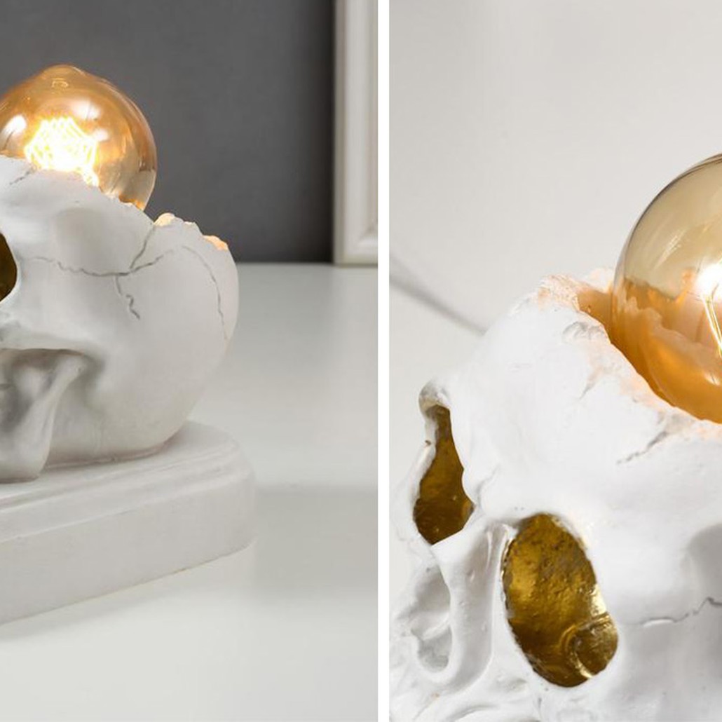 Настольная лампа White Skull Table Lamp