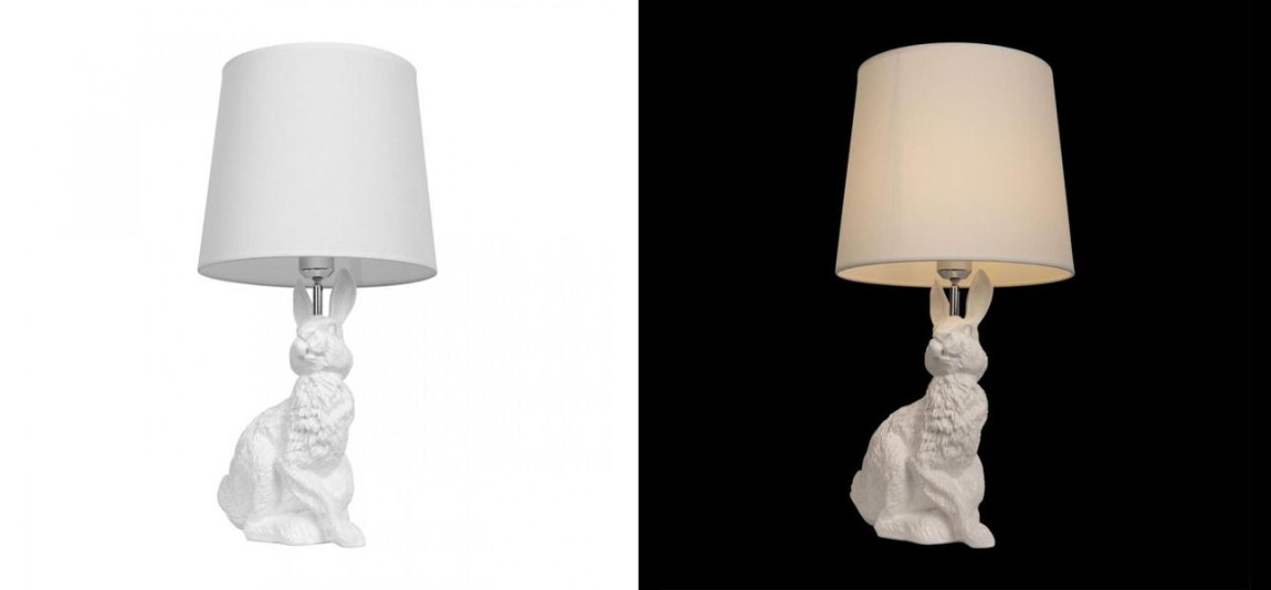 Настольная лампа Белый заяц Moooi White Rabbit
