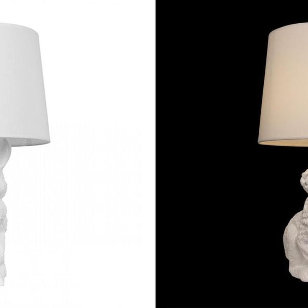 Настольная лампа Белый заяц Moooi White Rabbit