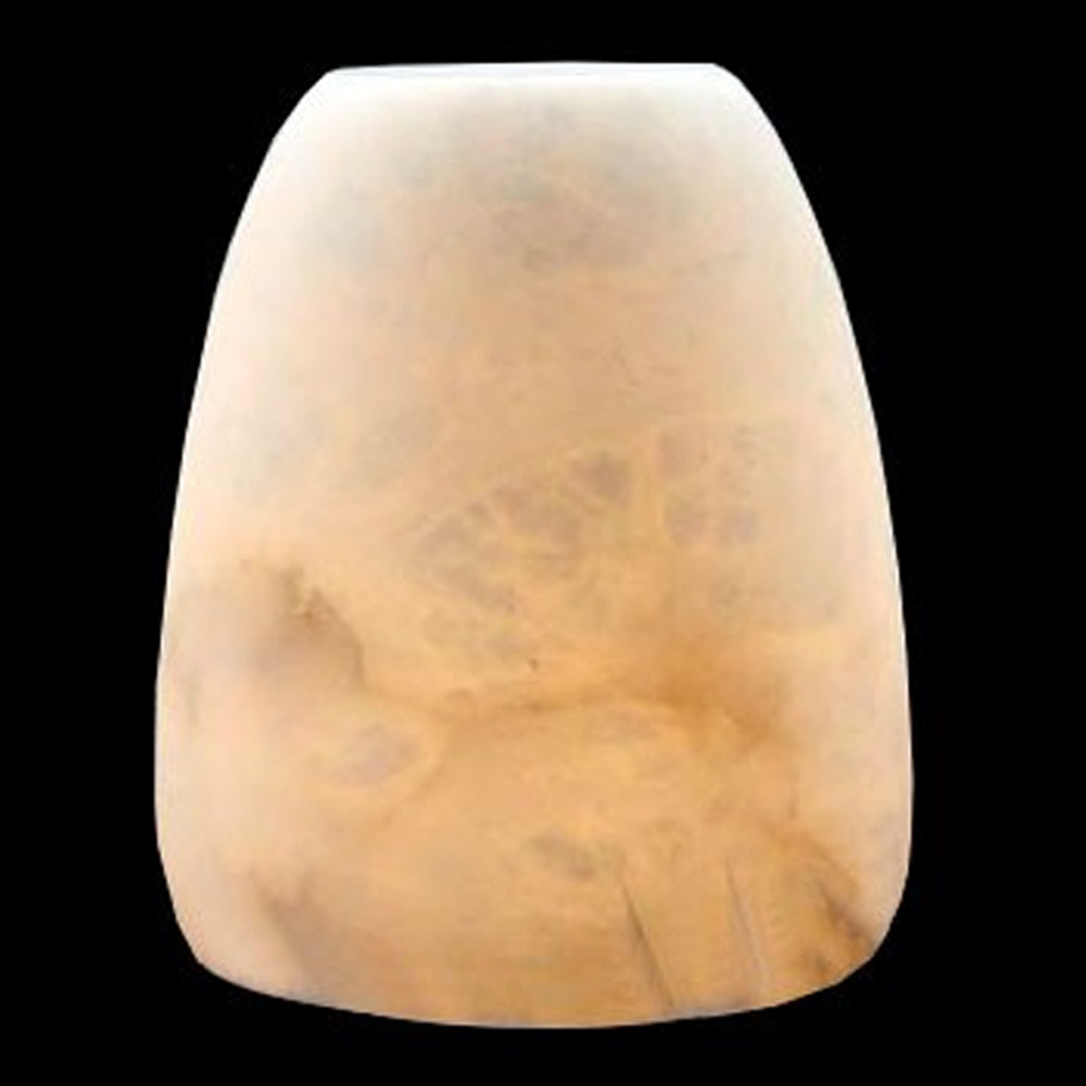 Настольная лампа в форме трапеции из натурального камня Soft Glow of Stone