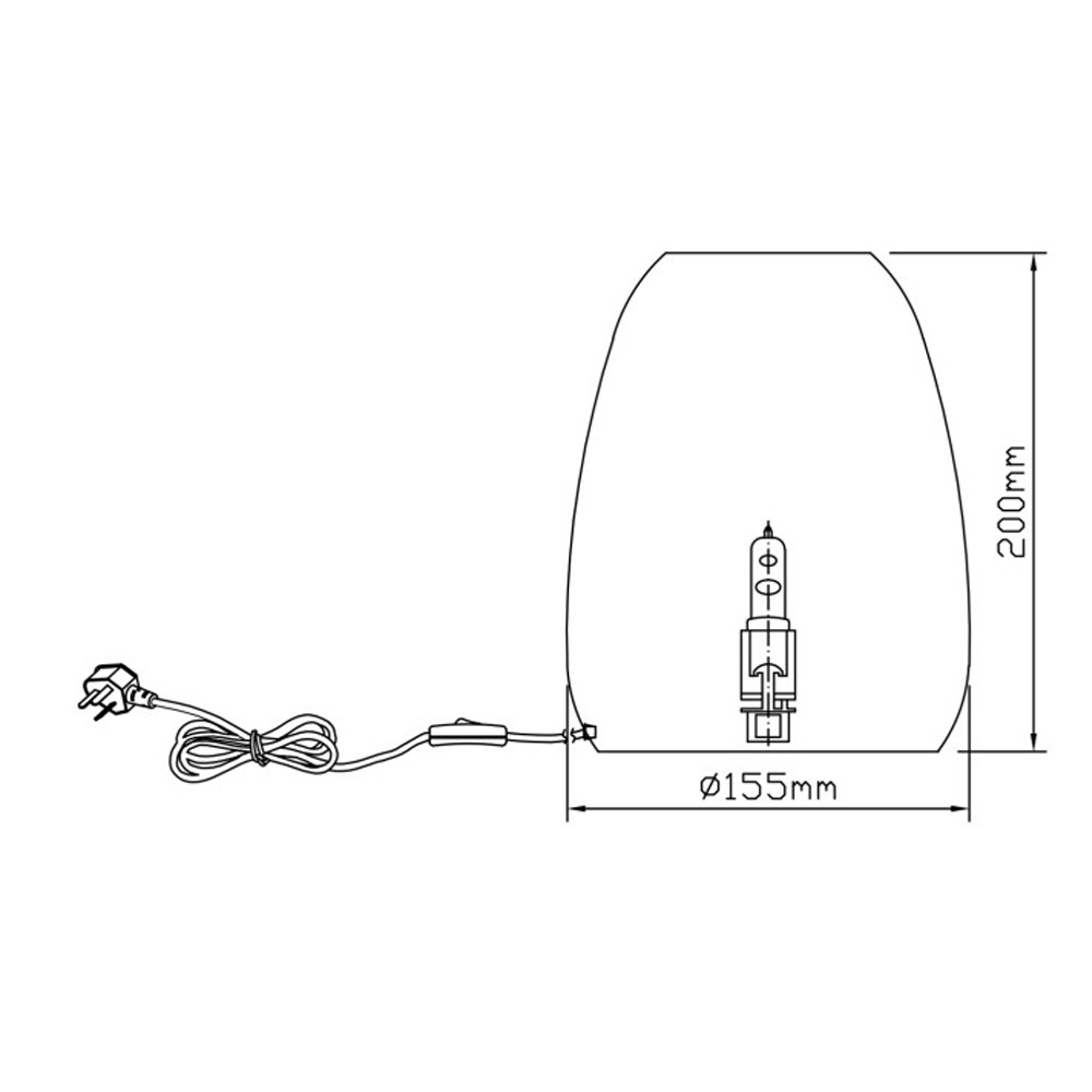 Настольная лампа в форме трапеции из натурального камня Soft Glow of Stone