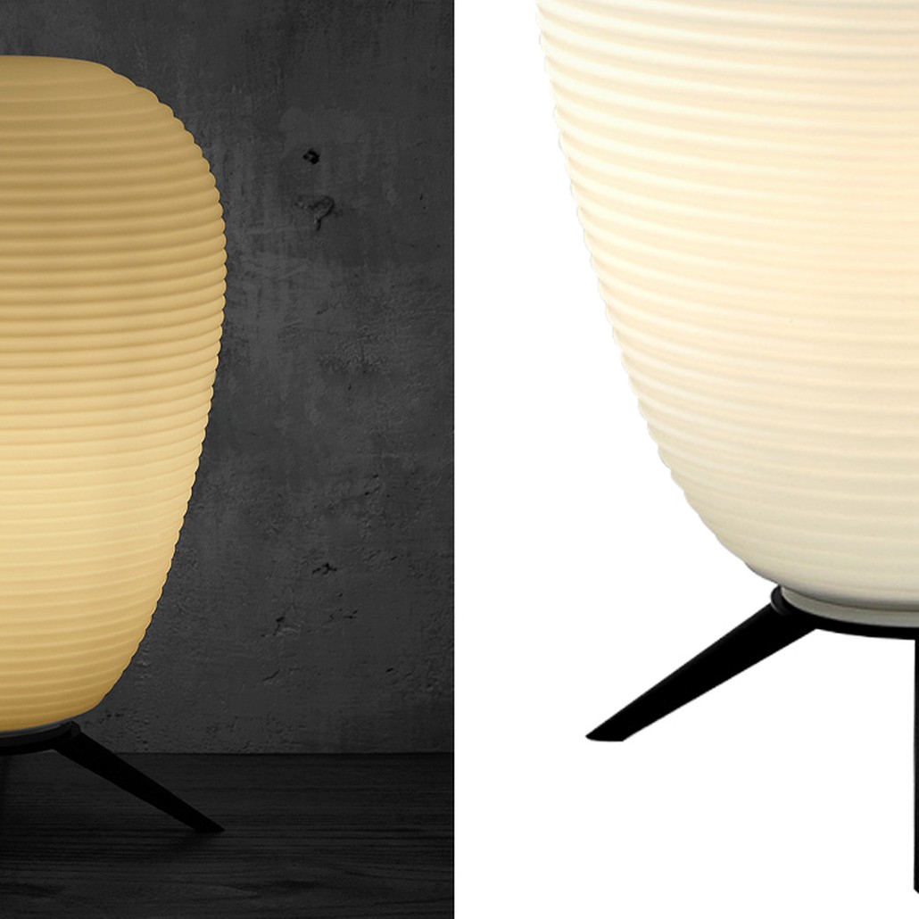 Настольная лампа в японском стиле Muir Glass Paper Lamp