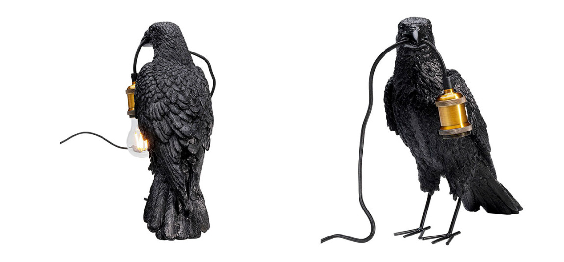 Настольная лампа Ворона Black Crow