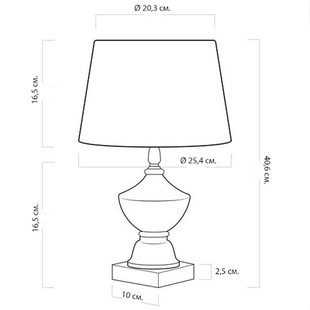 Настольная лампа деревянная с белым абажуром Wooden Table Lamp